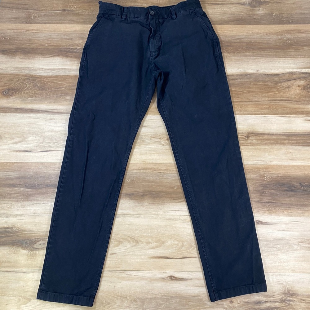 Buck Mason Trouser 14001 Mens 31 Black Sueded Cotton Broken Twill Chino Pant